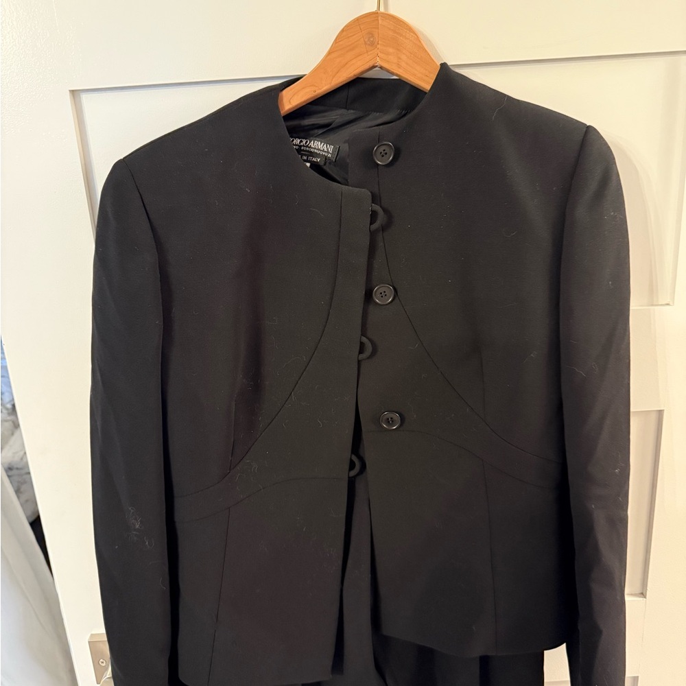 Giorgio Armani Black Tailored Blazer